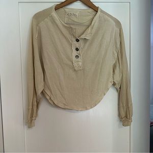 Free People Oversized Cropped Top
